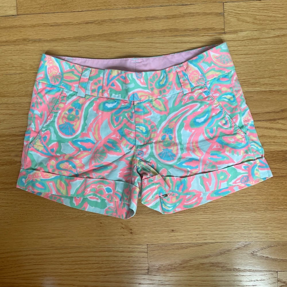 Lily Pulitzer Barclay shorts size 00